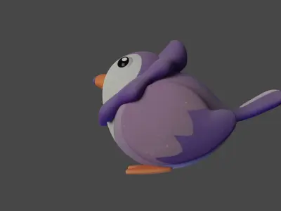 Bird Game Model 05 Low-poly 3D model