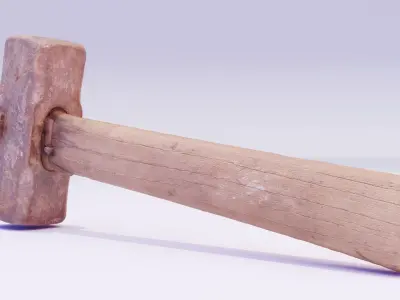 Hammer old high-poly 3D model