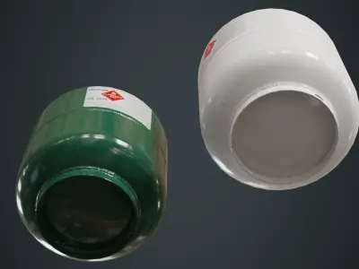 Propane Tank 1A Low-poly 3D model