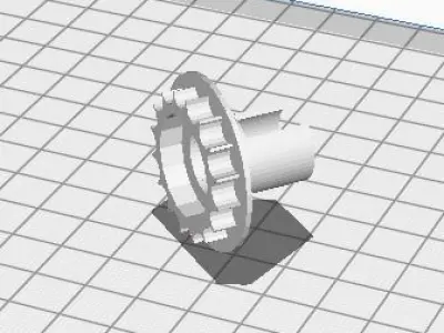 Pieza central sistema de cortina roller Free 3D print model