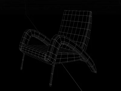 Oxoye chair outdoor  render ready vray  3D model