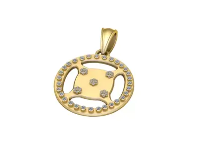 3D Printable Steering Wheel Pendant 3D print model