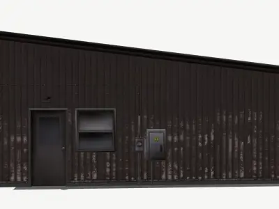 warehouse low-poly Free low-poly 3D model