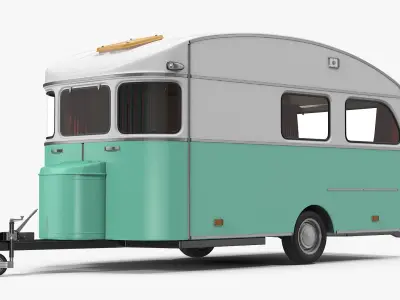 Vintage Caravan Constructam Comet 5 3D model