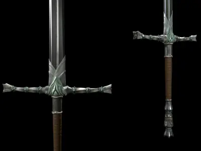 Sword Free low-poly 3D model 25
