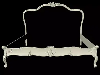 CNC bed headboard and footboard 3D model purchase