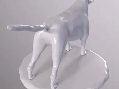 dog 01 Low-poly 3D model