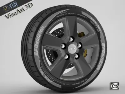 Wheel Kia 6 3D model