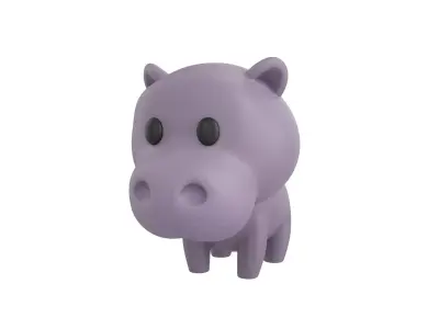 Character062 Hippo 3D model