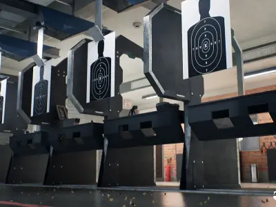 Shooting Range - Unreal 5 - Lumen Low-poly 3D model