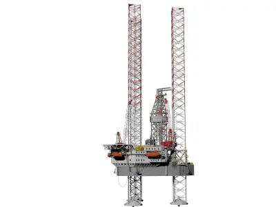 Jack up rig 3D model purchase