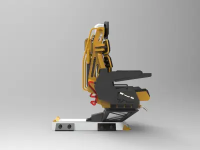 Pilot seat c 3D model