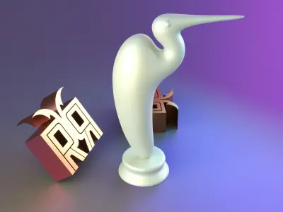 Sleek Modern Bird Sculpture Free 3D print model