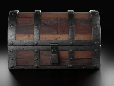 treasure Chest Low-poly 3D model