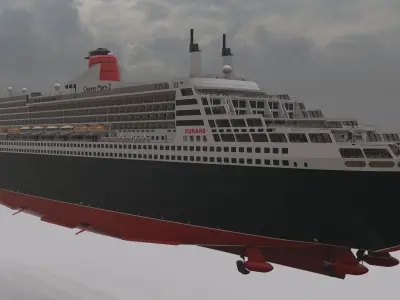 Queen Mary 2 3D model