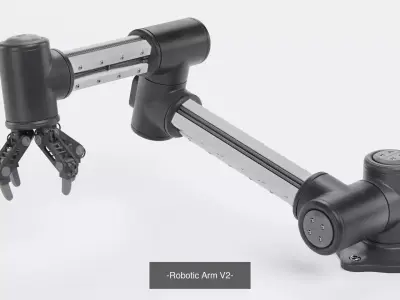 Robotic Arms Collection - Rigged 3D Model Pack