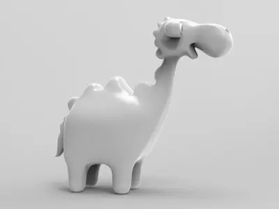 Toy Dinosaur Low-poly 3D model