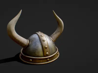 Viking Helmet Low-poly 3D model buy
