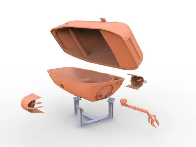 Submarine DS4000 3D print model