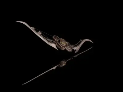 Steampunk Bow 3D model