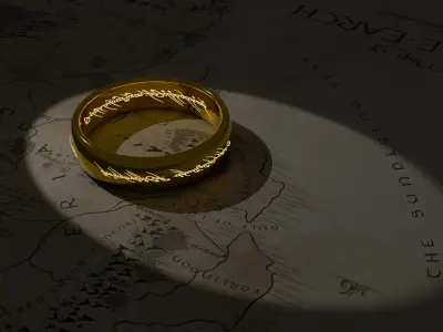 One Ring Low-poly 3D model