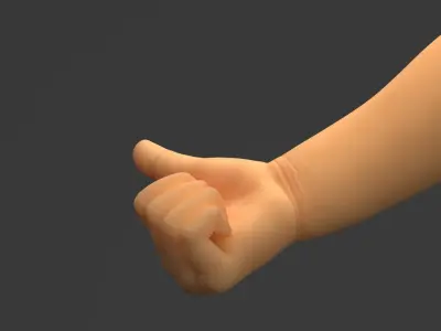  Asian Baby Hand Thumbs Up Gesture 