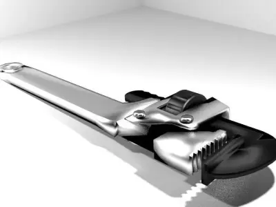 Mechanical Handtools - Pipe Wrench 3D model