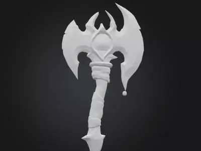 3D model Fantasy Warhammer bundle of 3 Low-poly 3D model