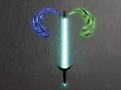 Elemental Energy Sword Free 3D model