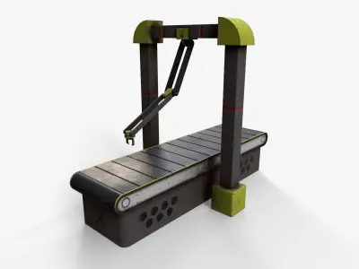 Production Line Low-poly 3D model