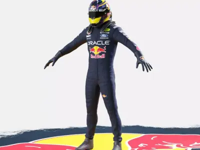 F1 Red Bull Racing Suits 2026 3D model