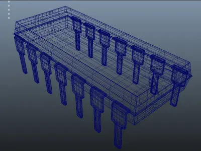 3d model of chip 14 feet 3D print model