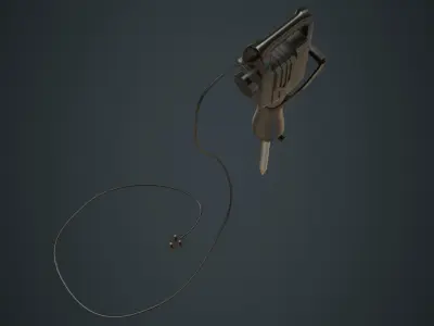 Jackhammer 1A Low-poly 3D model