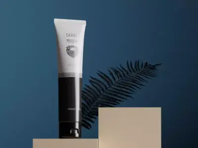 Cosmetic Face Wash Tube Model with texture and Studio 3D model