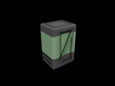 Container box Low-poly 3D model purchase