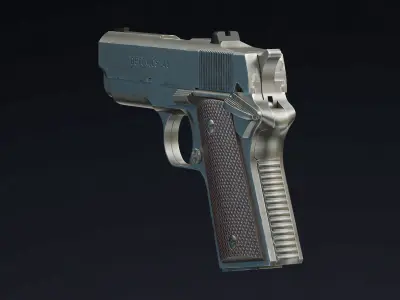 Detonics Combat Master Low Poly Low-poly 3D model