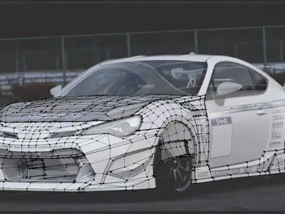 Toyota GT86 ings1 n spec r part only 3D model