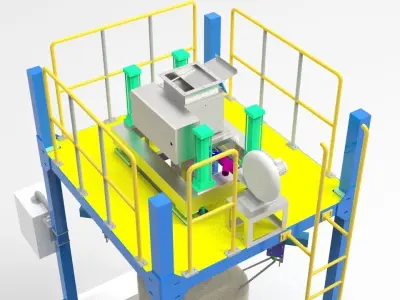 3d design model of ton bag packing machine 3D model