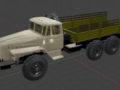 Ural 4320 3D print model by Iosebshioshvili