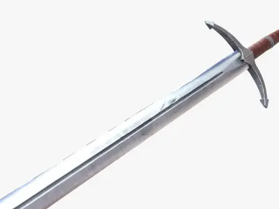 Knight Sword 1 Low-poly 3D model