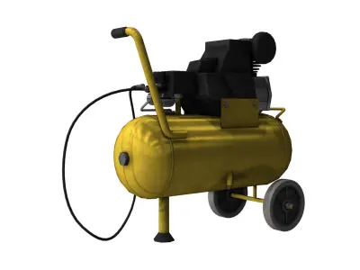 Compressor Air pressure Supply Low-poly 3D model