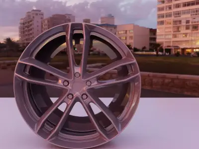 car wheel 3D model 10