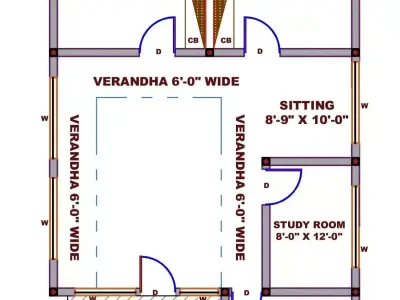 DESIGIN HOUSE  PLAN ENGINEER JAHANGIR HIDAYAT  Free low-poly 3D model
