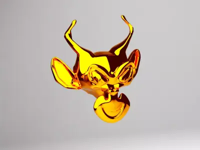 Monkey NFT Free low-poly 3D model
