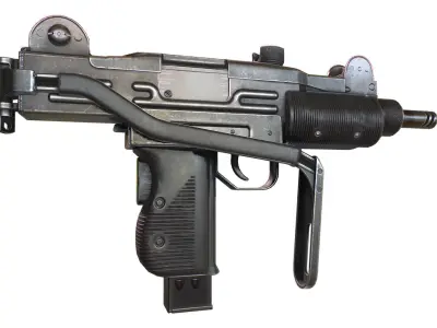 Mini Uzi Low-poly 3D model
