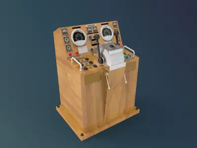 control navigation ship 3D model