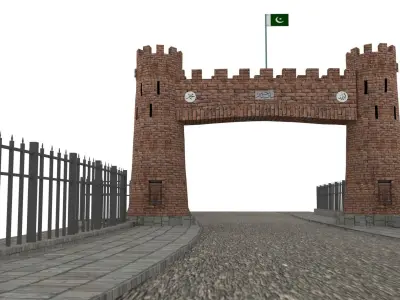 Khyberpass kpk pakistan Low-poly 3D model
