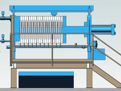 Filter Press 3D model