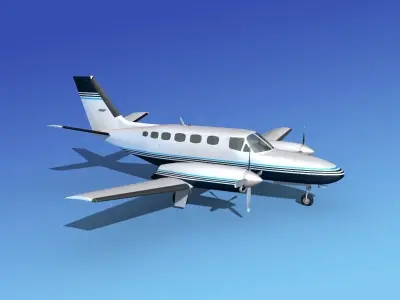 Cessna 441 Conquest II V06 3D model