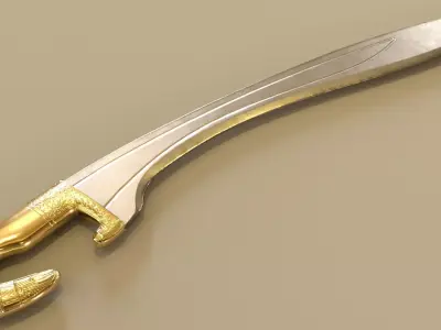 Spanish Falcata Low-poly 3D model